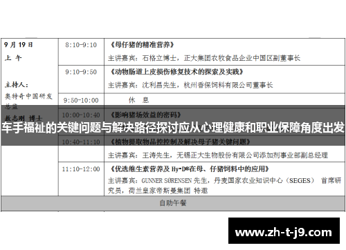 车手福祉的关键问题与解决路径探讨应从心理健康和职业保障角度出发